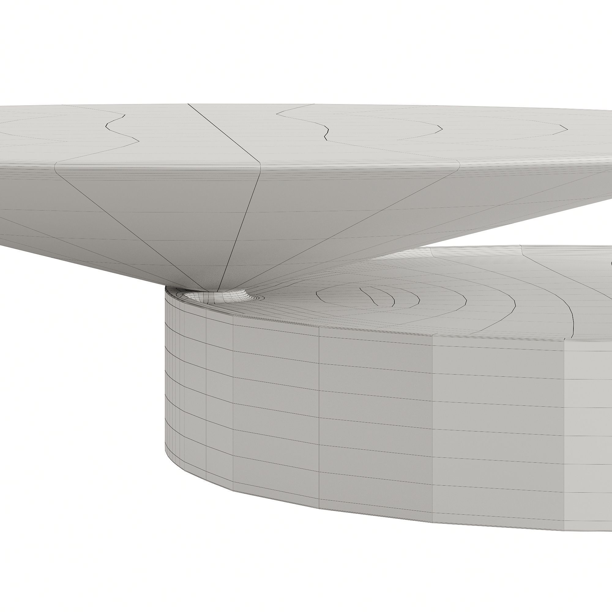 DE LA ESPADA LAUREL COFFEE TABLE IN MARBLE Low-poly 3D model_8