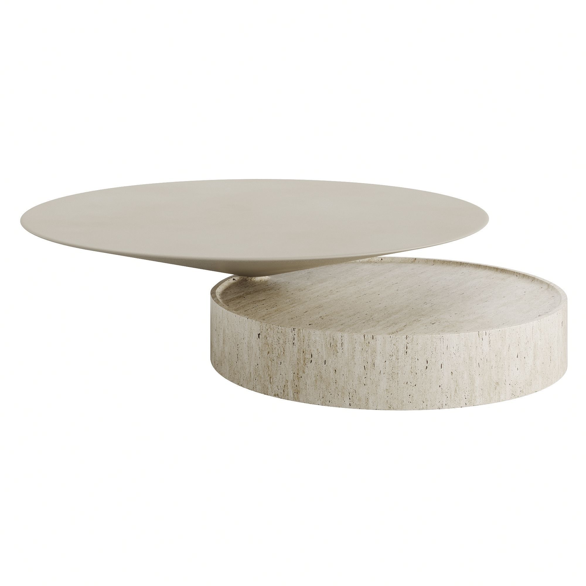 DE LA ESPADA LAUREL COFFEE TABLE IN MARBLE Low-poly 3D model_4