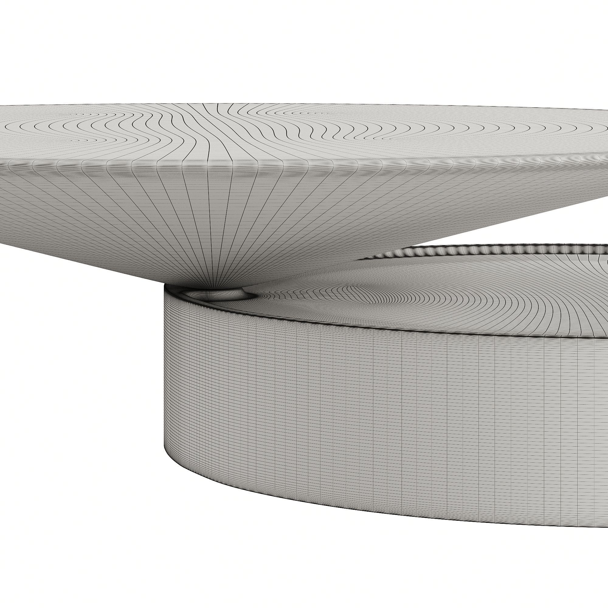DE LA ESPADA LAUREL COFFEE TABLE IN MARBLE Low-poly 3D model_7
