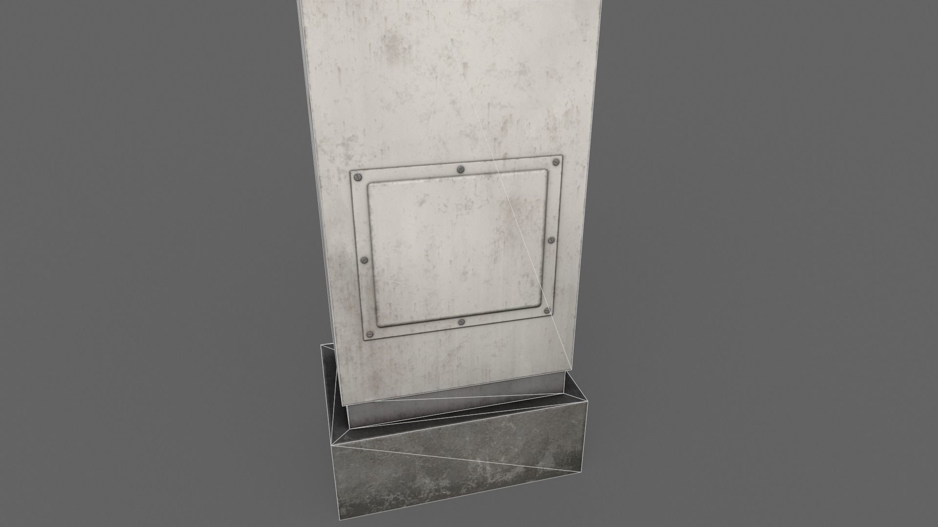 PBR Electric Box White V2 Low-poly 3D model_22