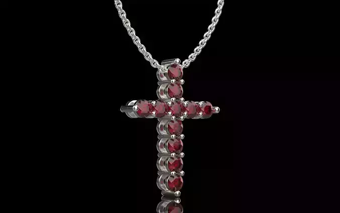 Cross with gems 2