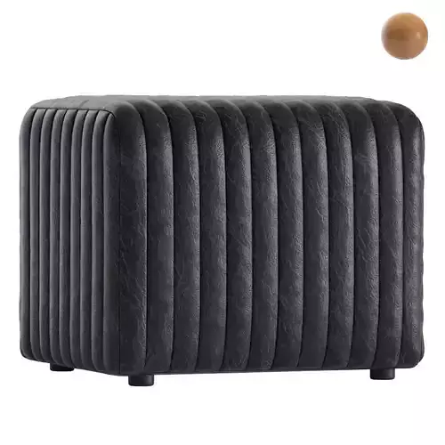 Coco Republic Rosetta Ottoman Leather