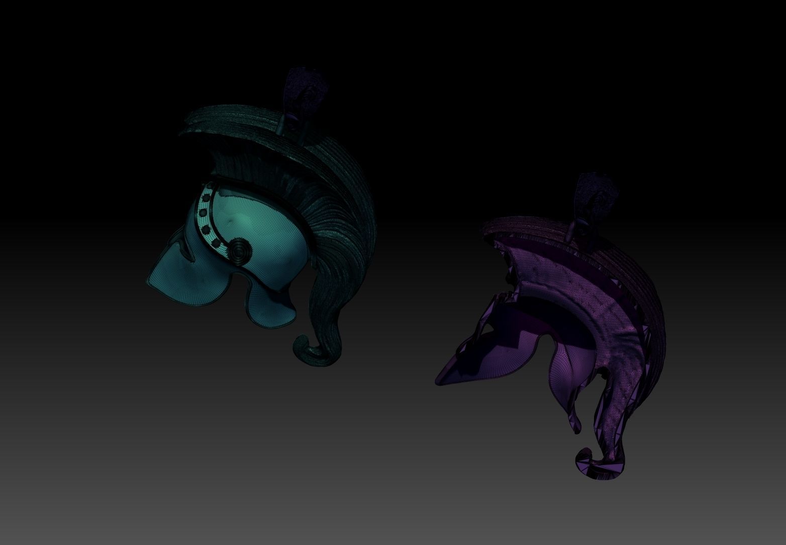 spartan Corinthian  Greek  helmet pendant  3D print model_13