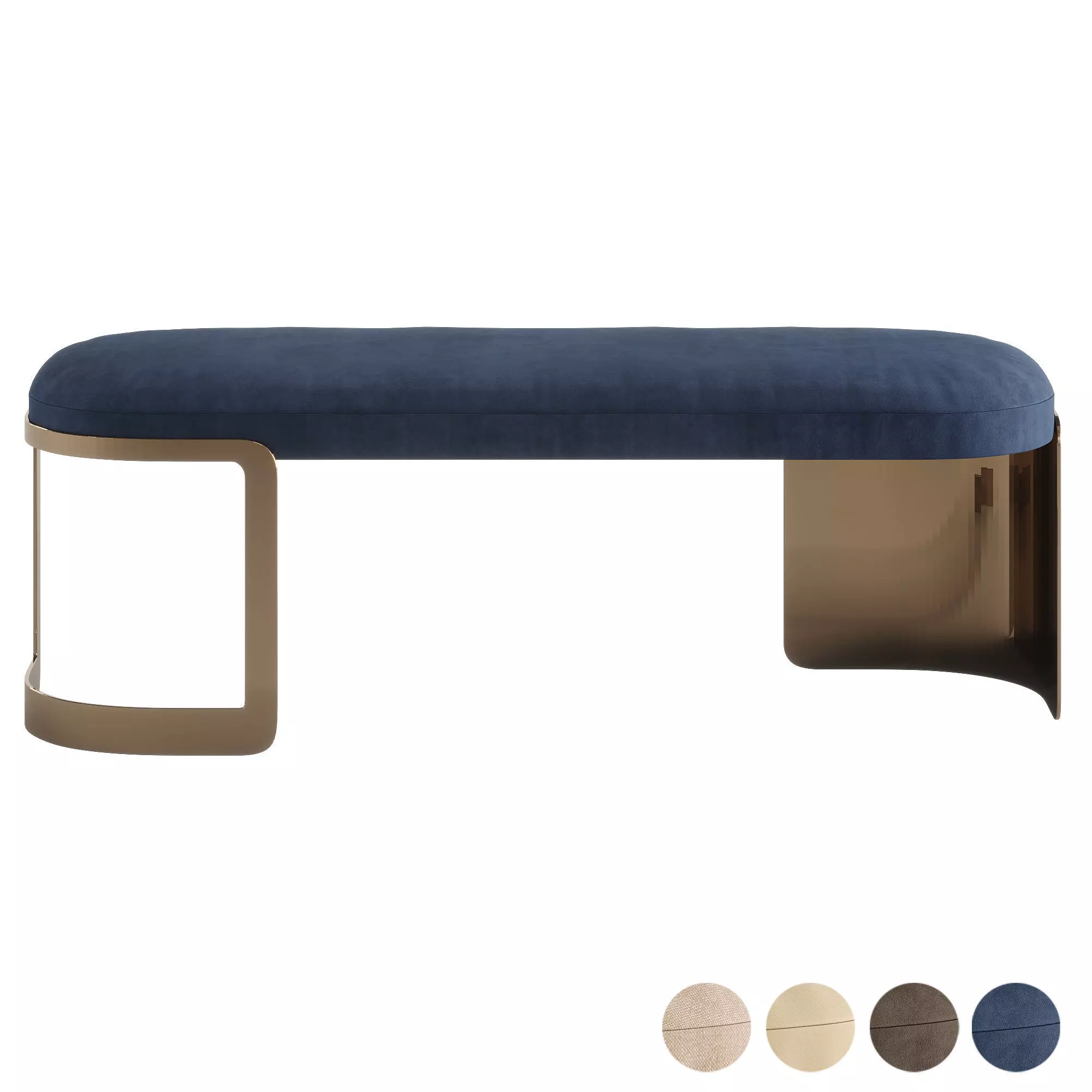 Fendi Bent Bench Low-poly 3D model
