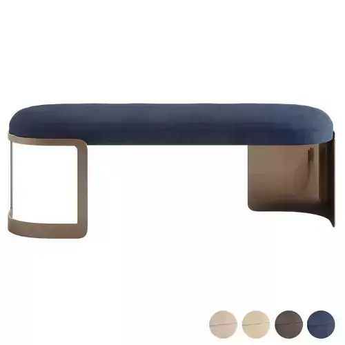 Fendi Bent Bench Low-poly 3D model