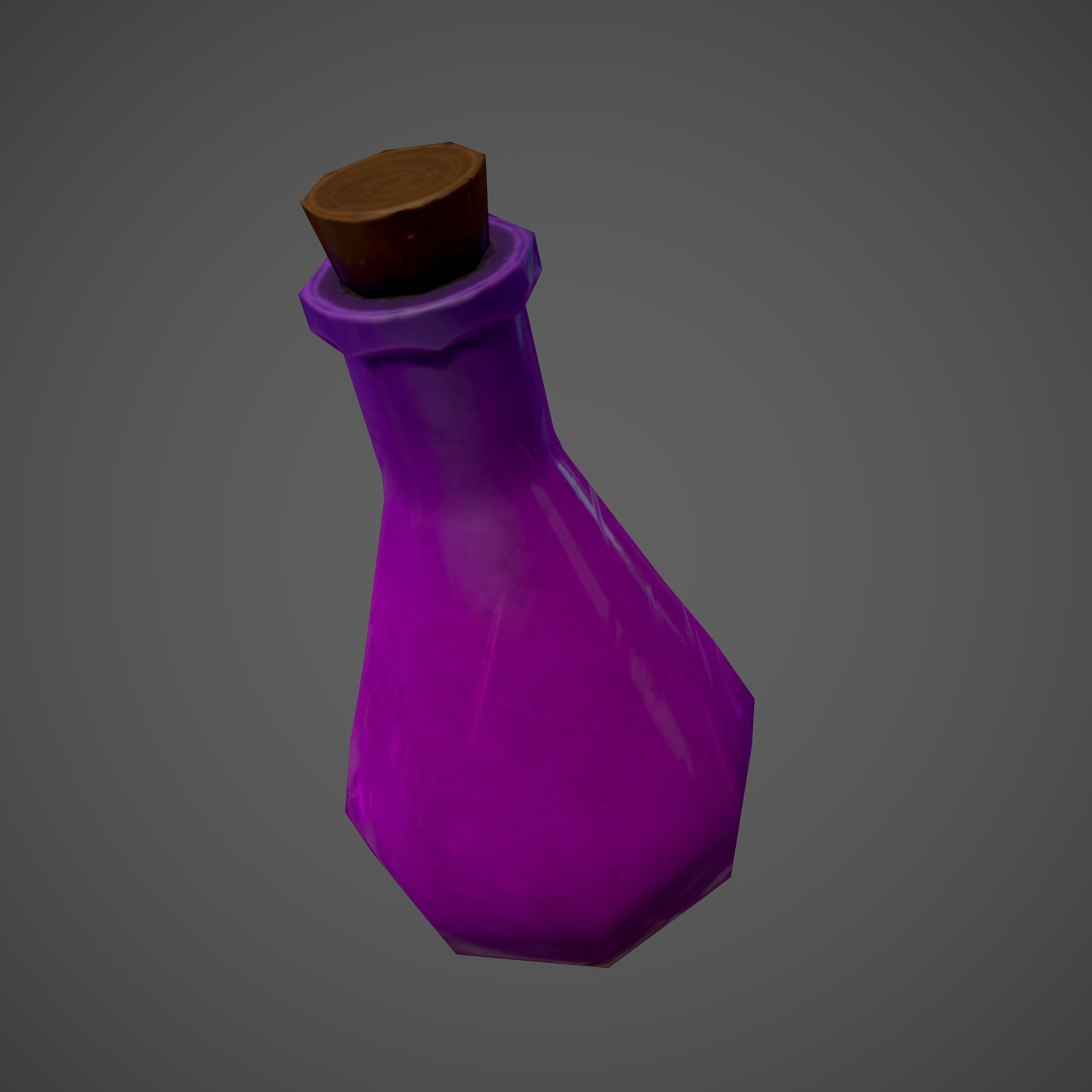 Stylized low poly potions 3d models Low-poly 3D model_10