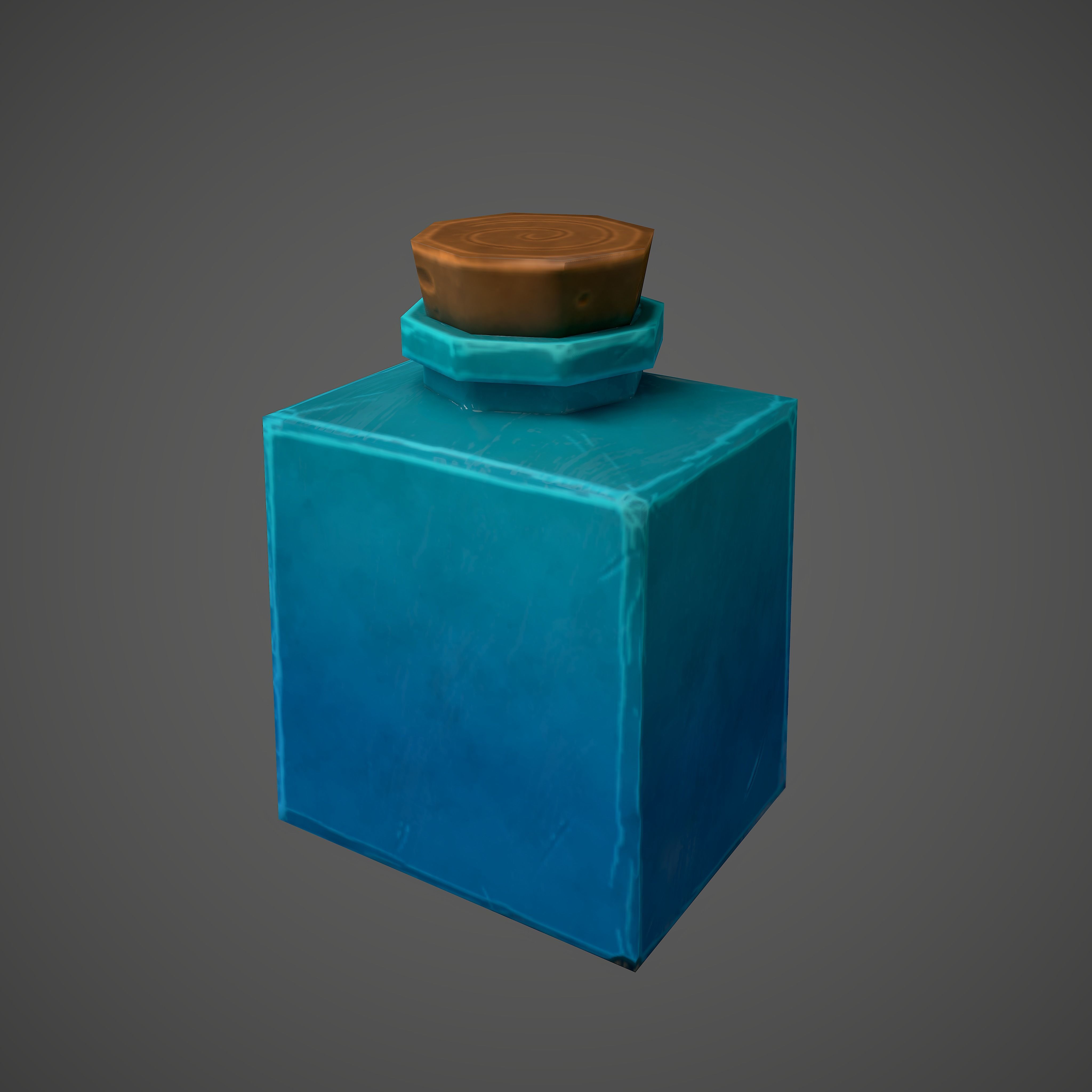 Stylized low poly potions 3d models Low-poly 3D model_7