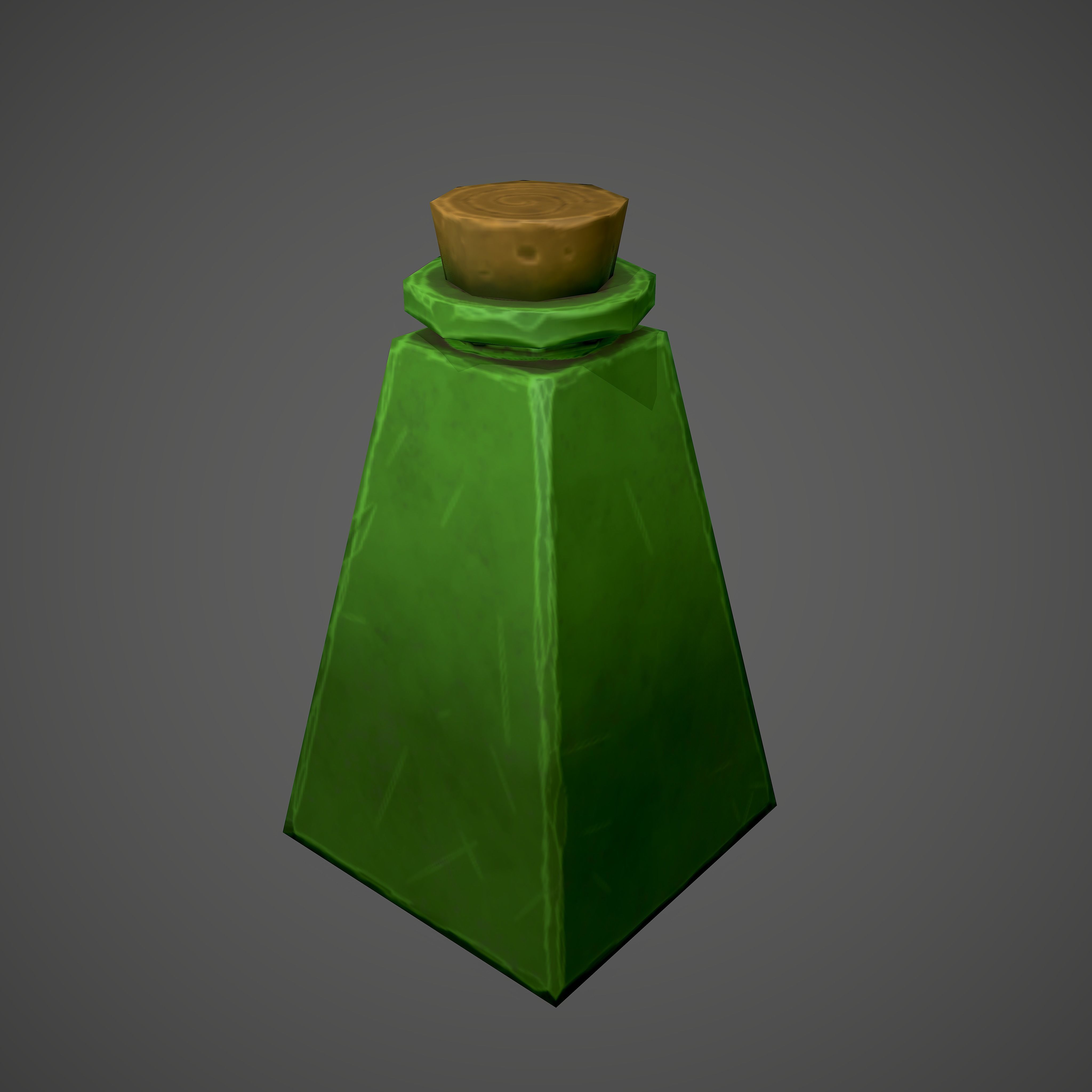 Stylized low poly potions 3d models Low-poly 3D model_9
