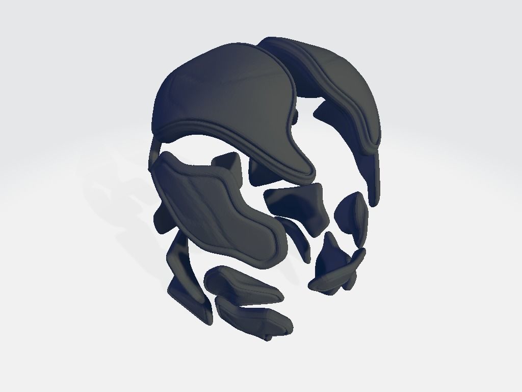 Helmet Armor 3D model_4