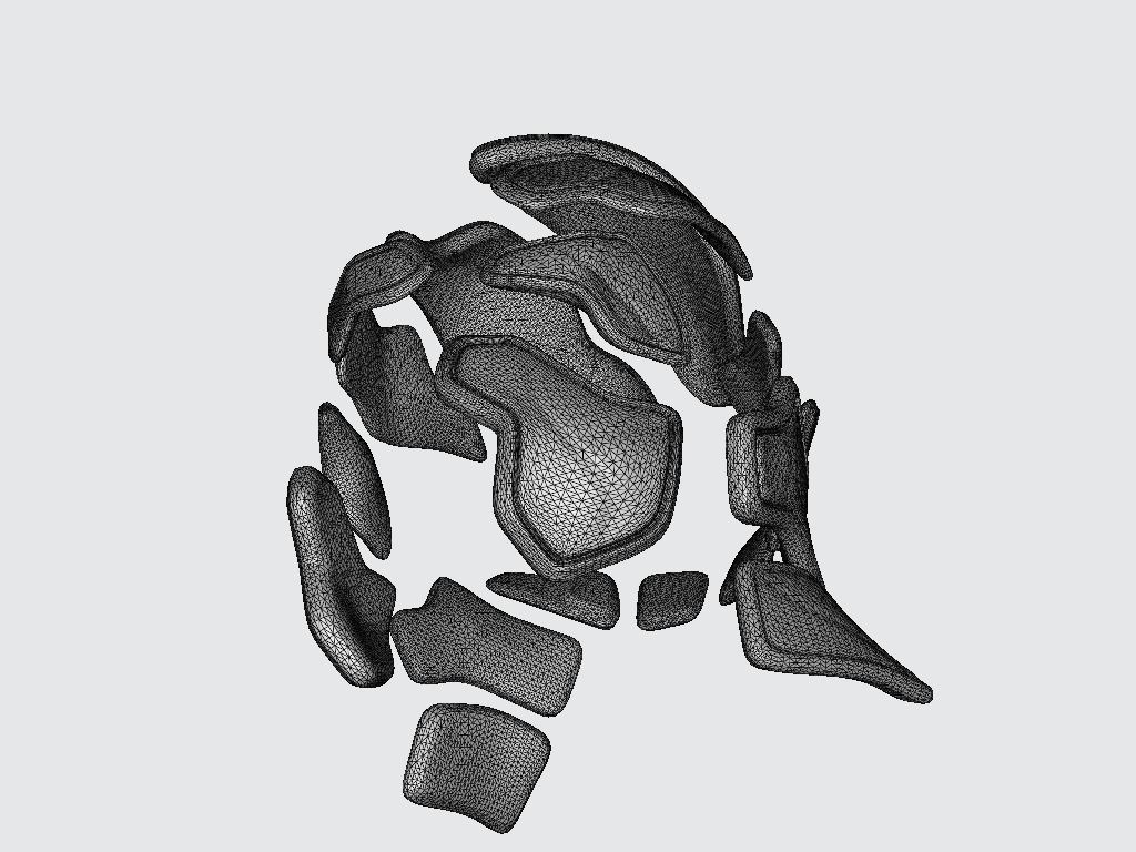 Helmet Armor 3D model_13