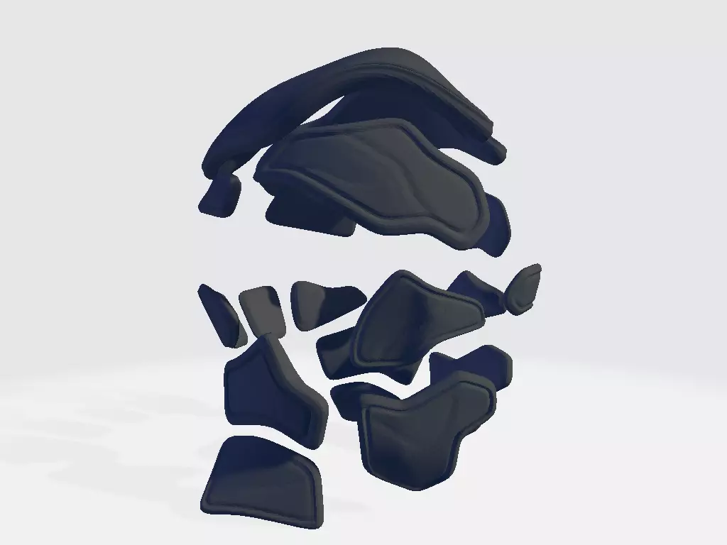 Helmet Armor 3D model_0