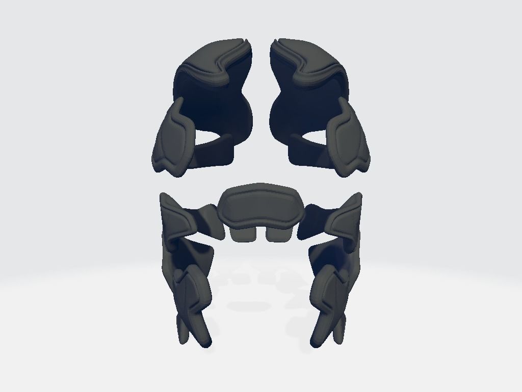 Helmet Armor 3D model_3