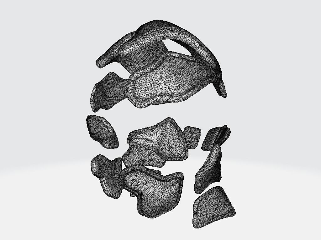 Helmet Armor 3D model_10