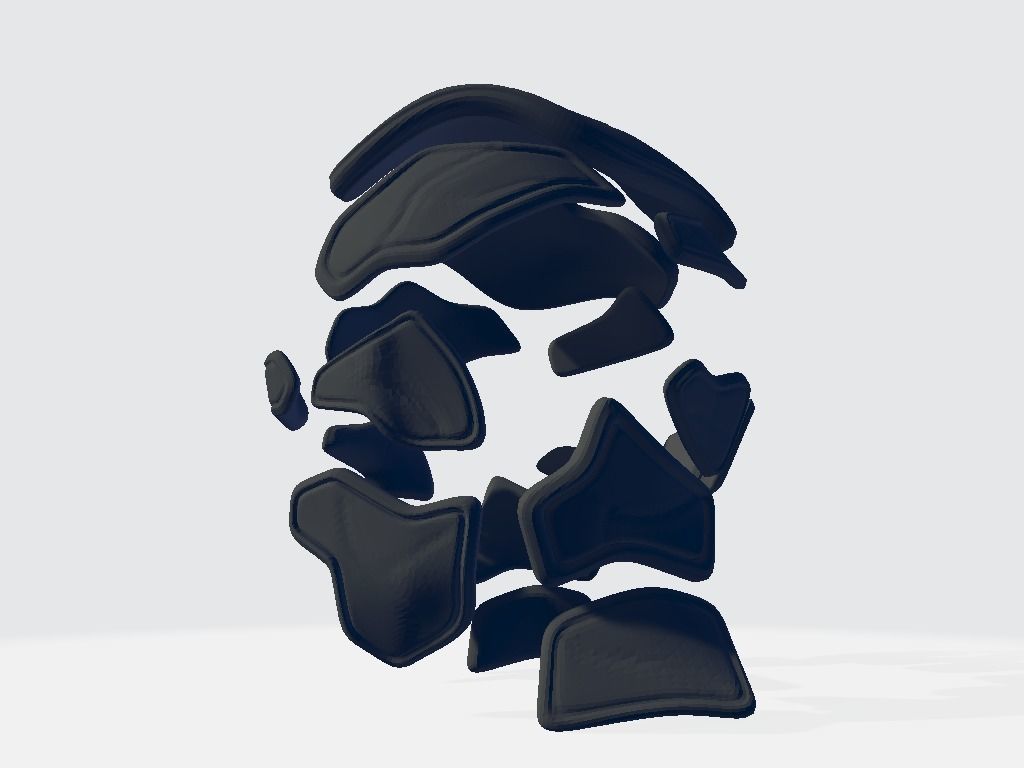 Helmet Armor 3D model_6