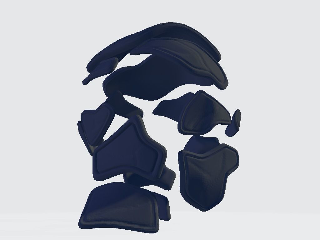 Helmet Armor 3D model_2