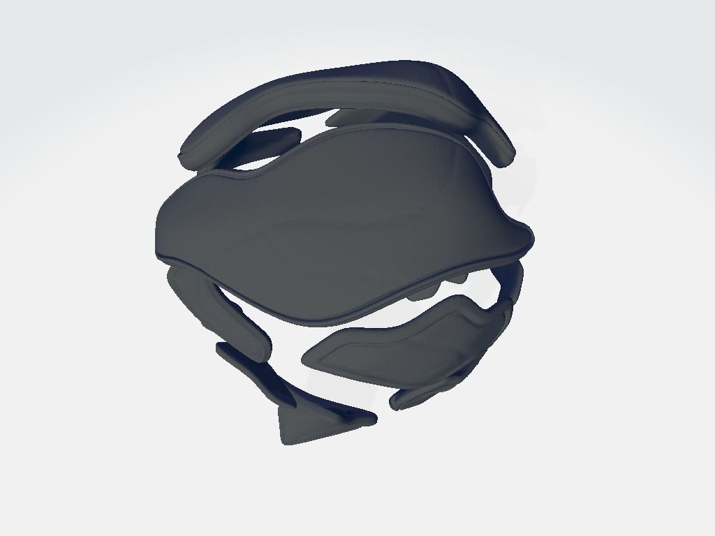 Helmet Armor 3D model_9