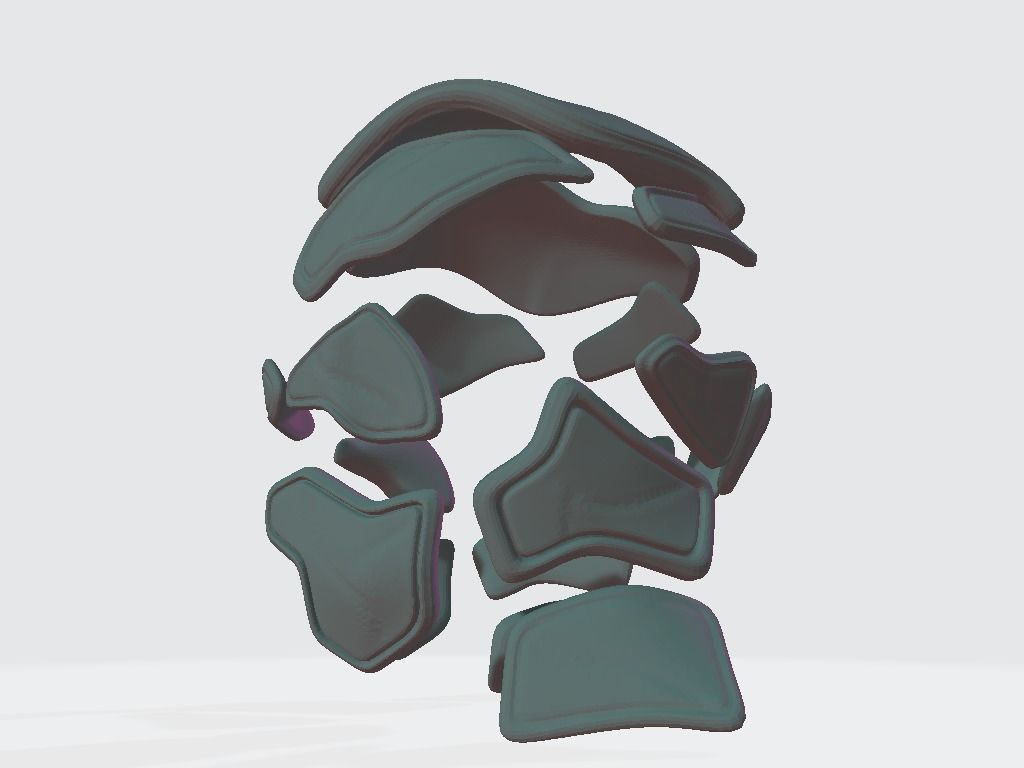 Helmet Armor 3D model_22