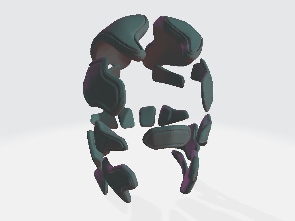 Helmet Armor 3D model_23