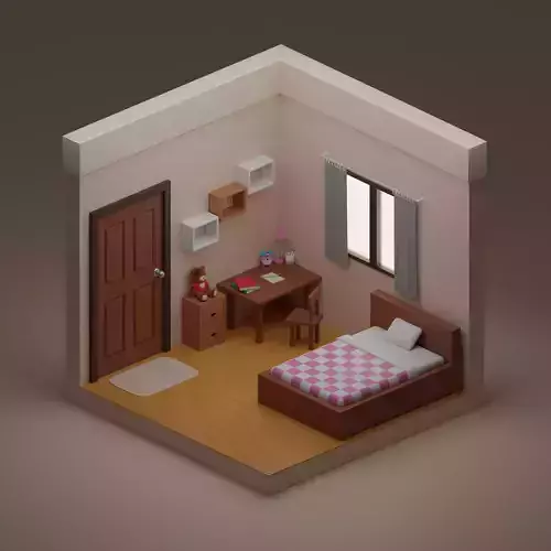 Isometric Bedroom