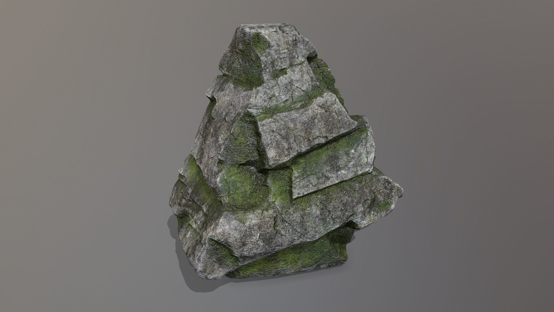 Rock Set Low-poly 3D model_15