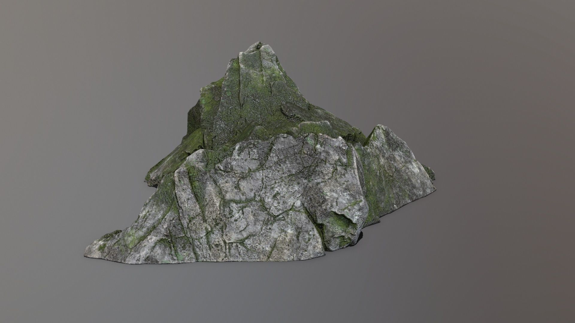 Rock Set Low-poly 3D model_5