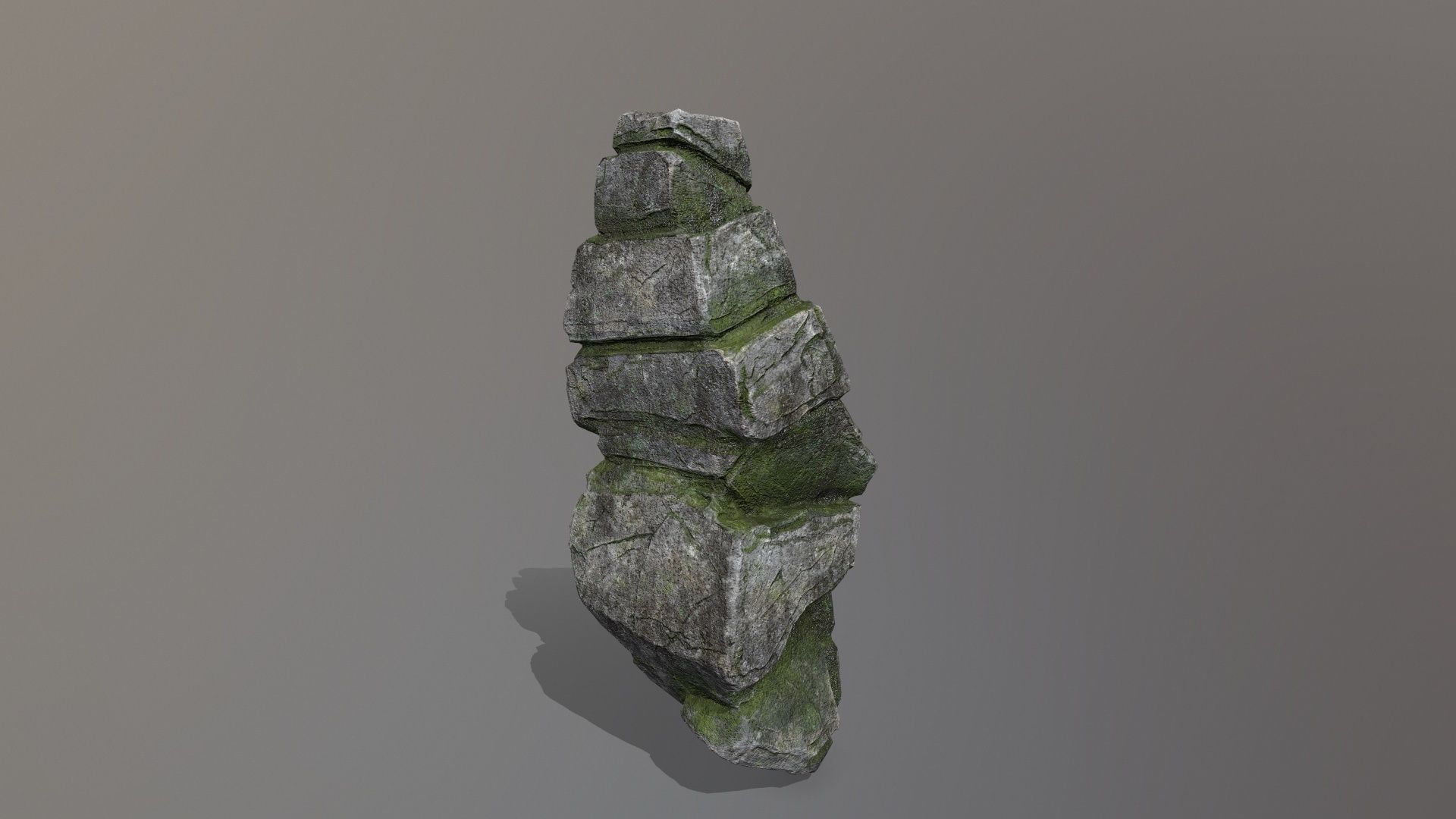 Rock Set Low-poly 3D model_20