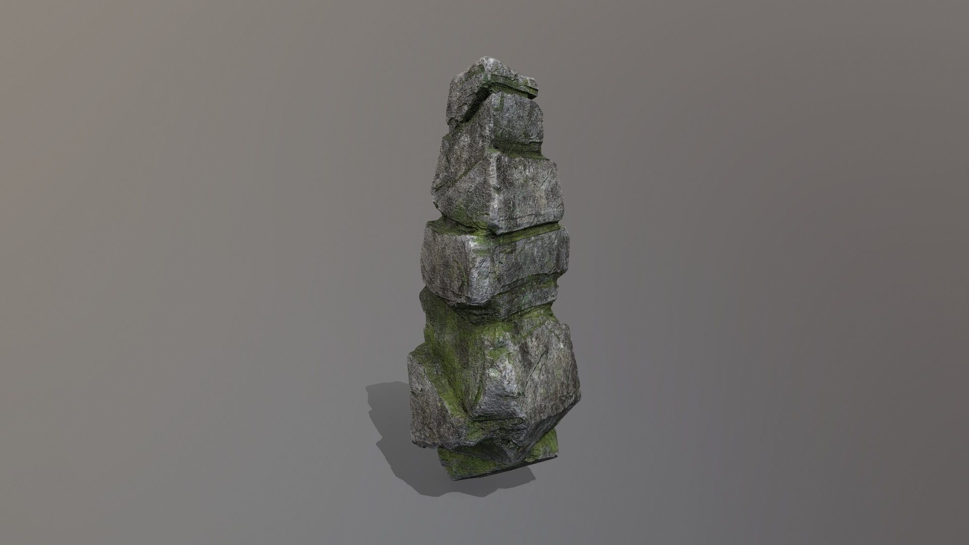 Rock Set Low-poly 3D model_21
