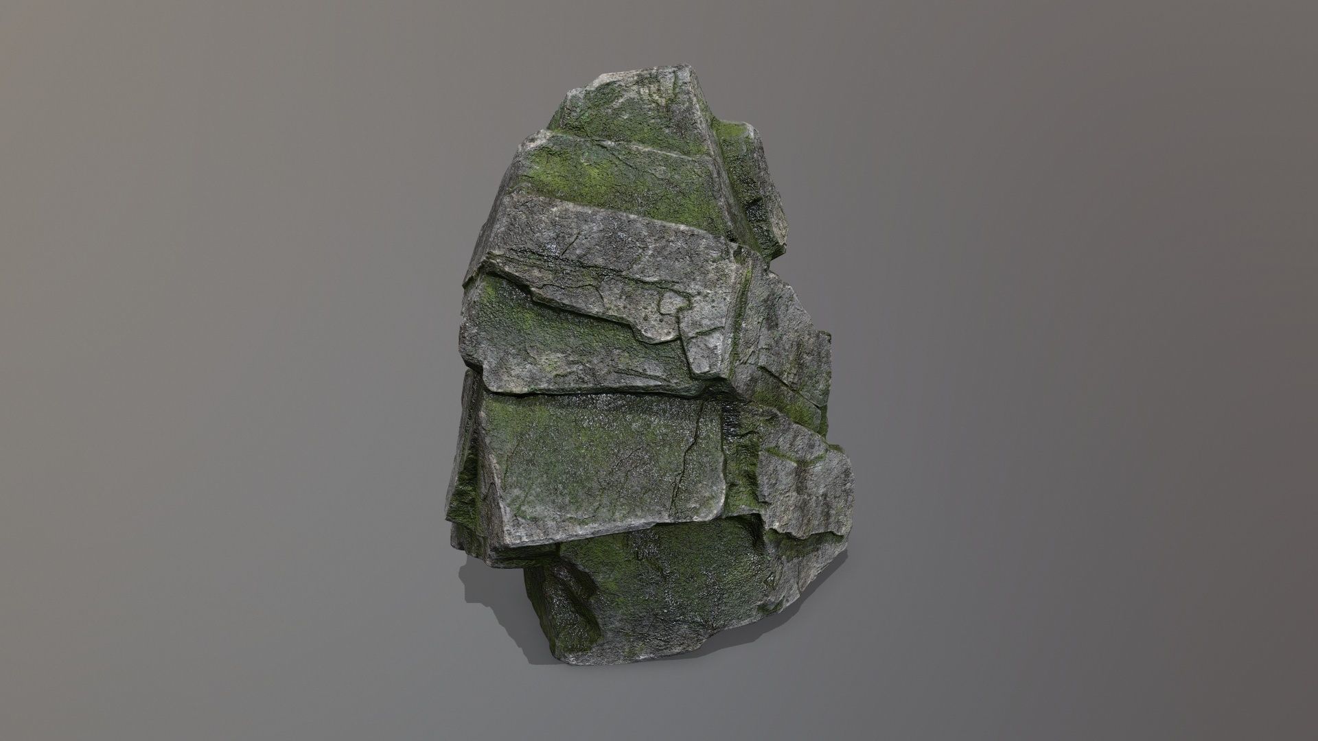 Rock Set Low-poly 3D model_6