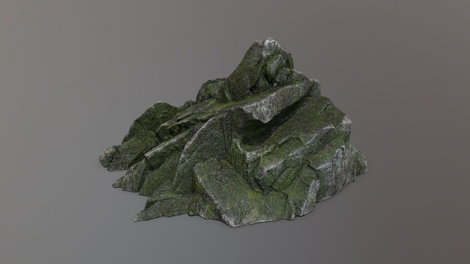 Rock Set Low-poly 3D model_3