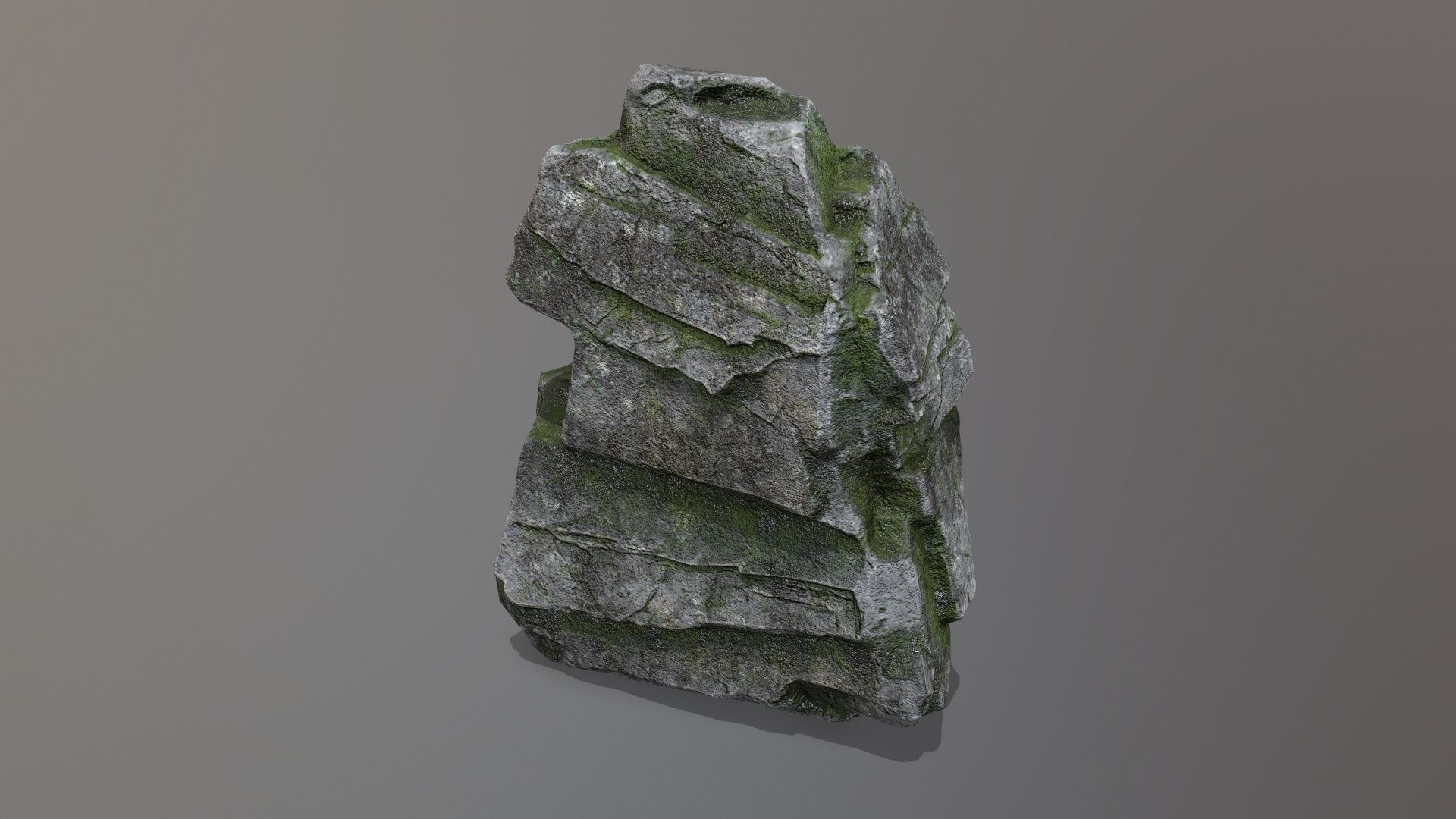 Rock Set Low-poly 3D model_8