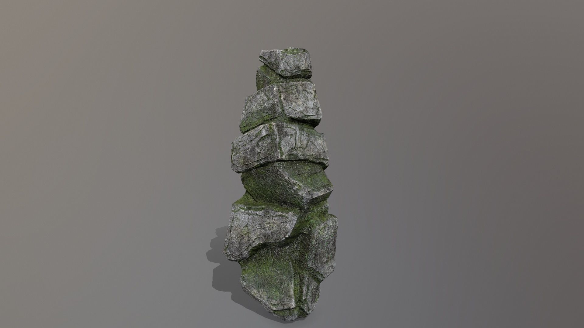 Rock Set Low-poly 3D model_19
