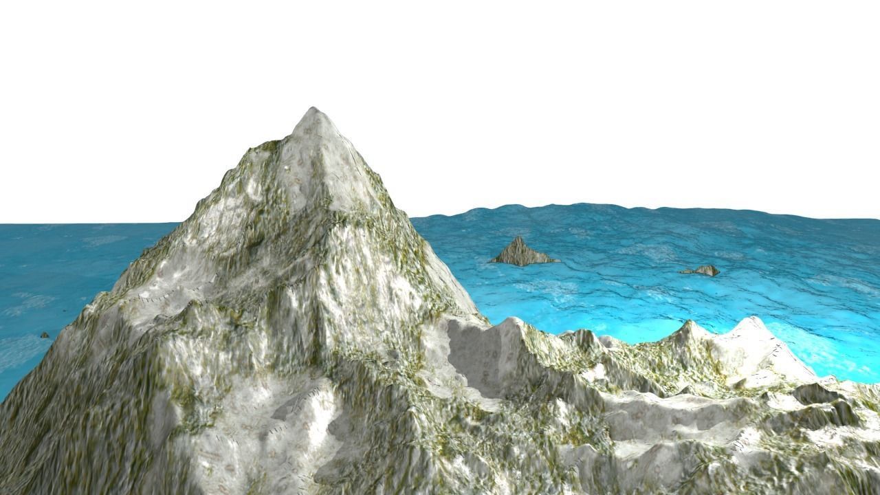 NMA Island Rock 001 Sandy Preset 01 Low-poly 3D model_5