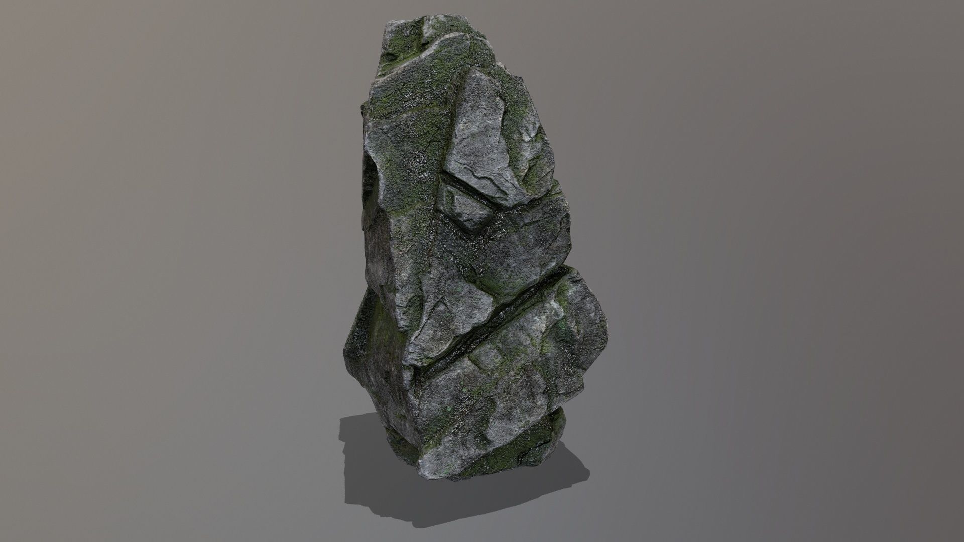 Rock Set Low-poly 3D model_10