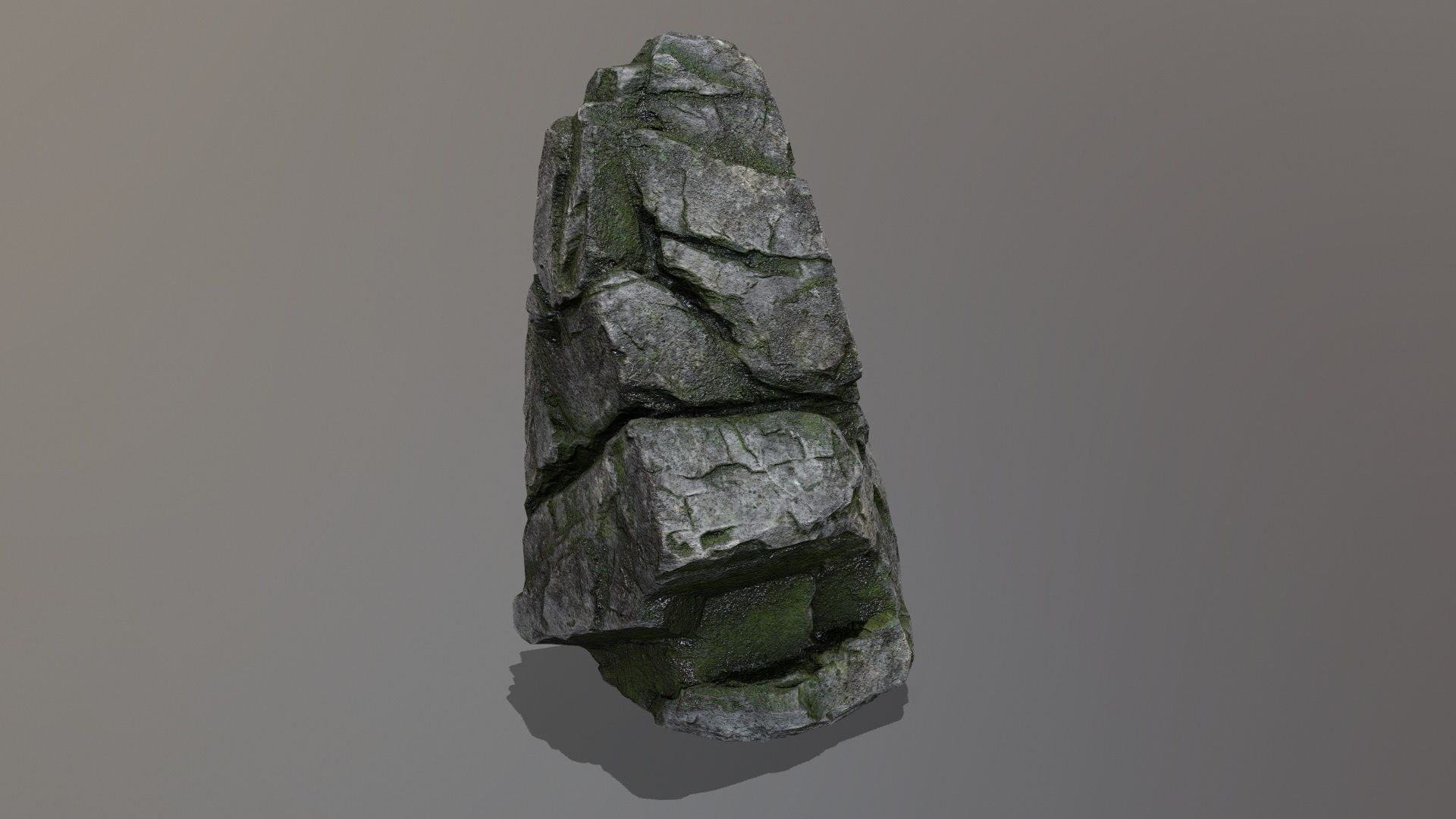 Rock Set Low-poly 3D model_9