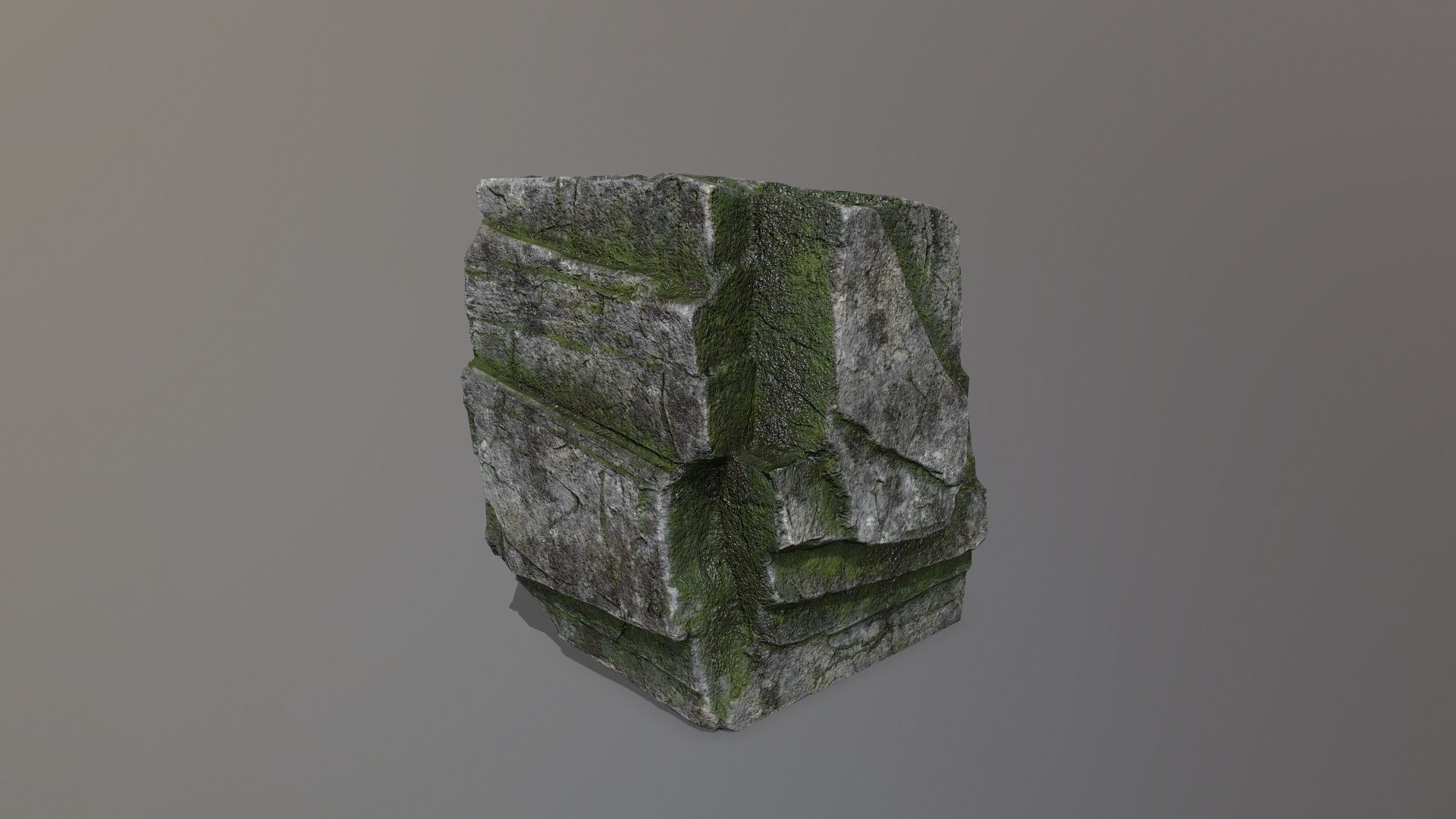 Rock Set Low-poly 3D model_11