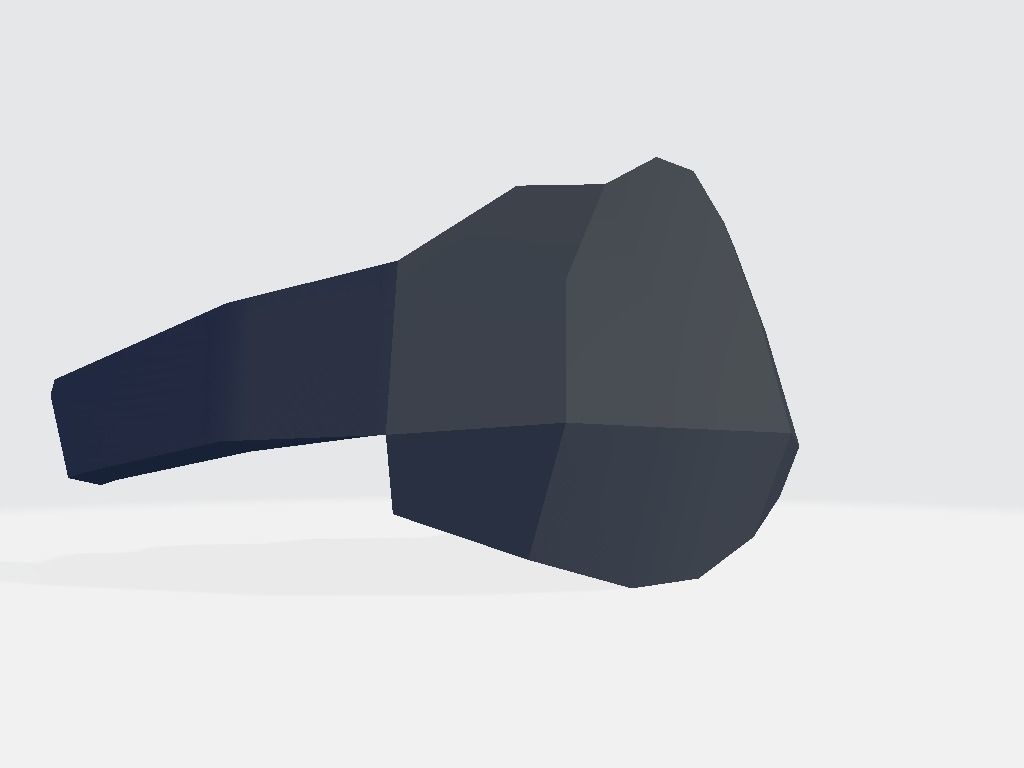 Asymmetric Band Rear Low-poly 3D model_3