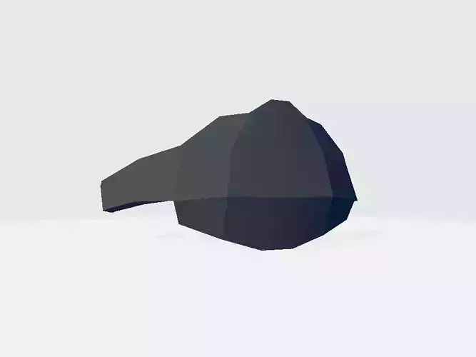 Asymmetric Band Rear Low-poly 3D model