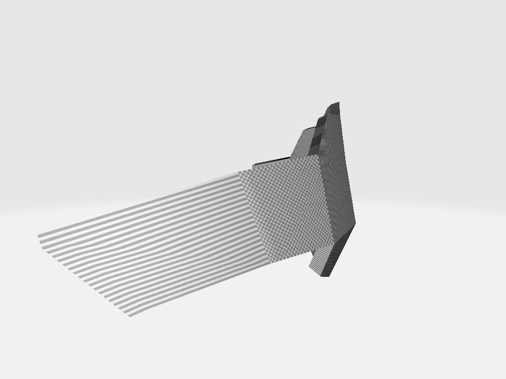 Asymmetric Band Rear Low-poly 3D model_18