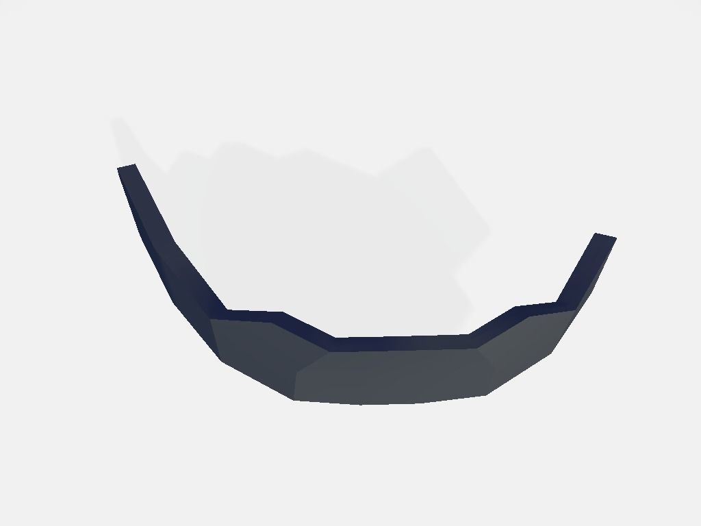 Asymmetric Band Rear Low-poly 3D model_4