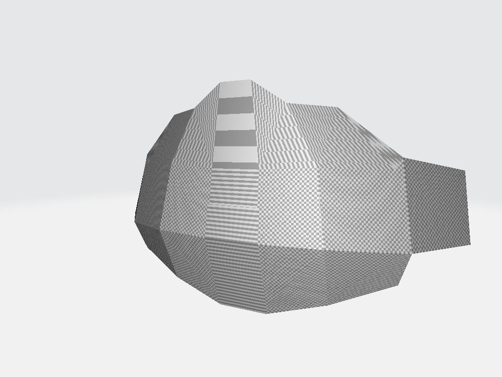 Asymmetric Band Rear Low-poly 3D model_20