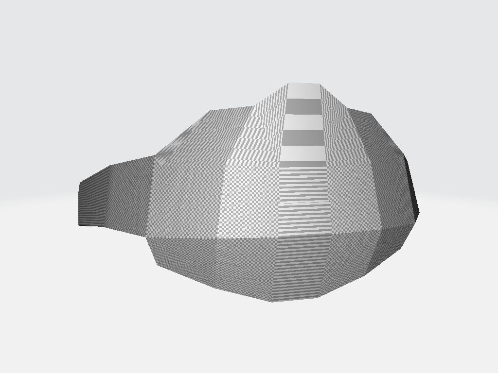 Asymmetric Band Rear Low-poly 3D model_19