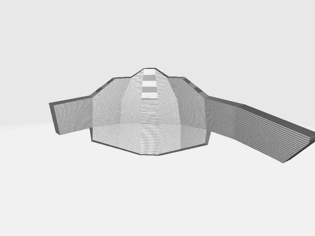 Asymmetric Band Rear Low-poly 3D model_22