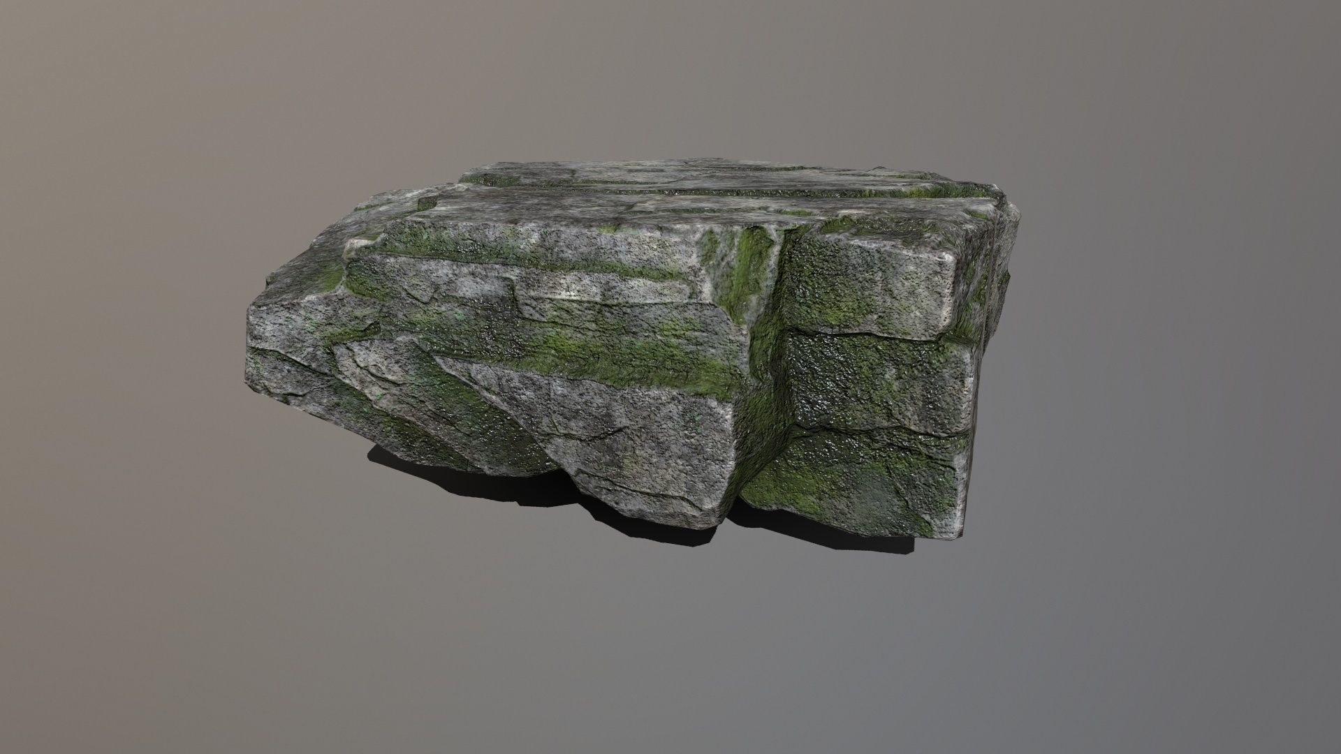 Rock Set Low-poly 3D model_23
