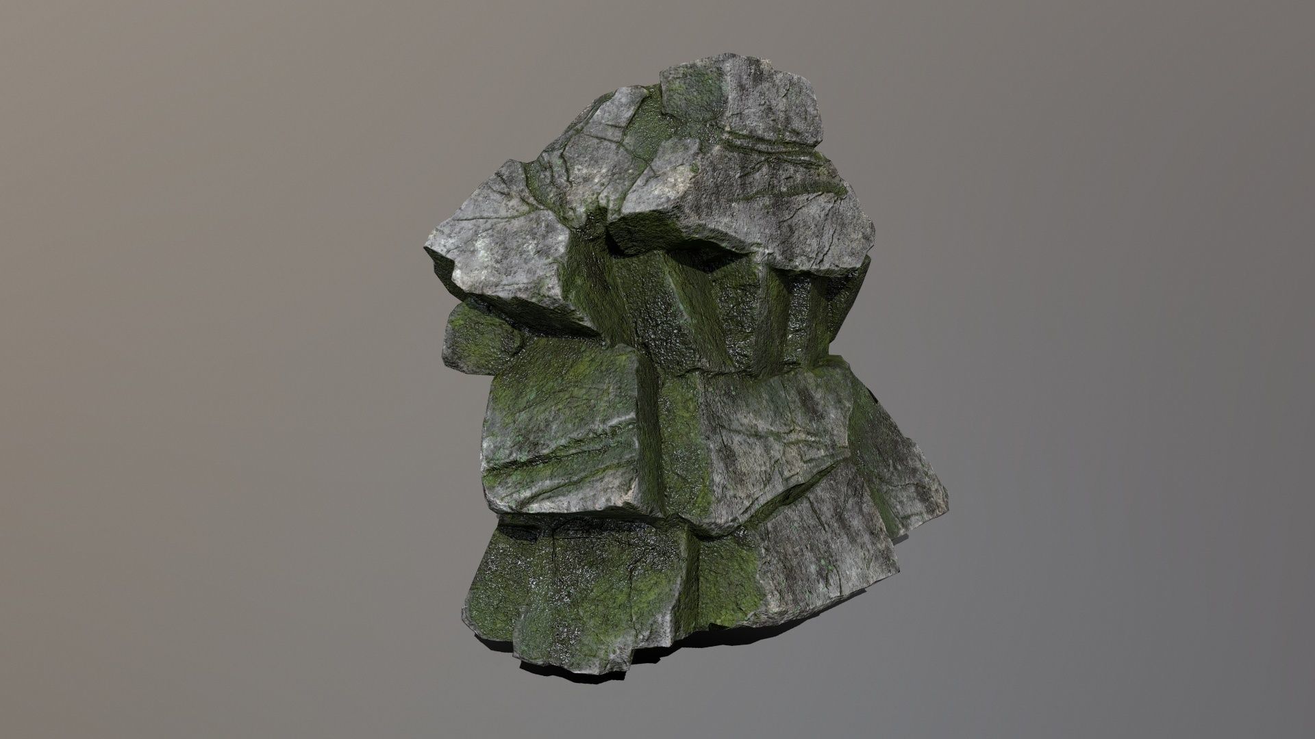 Rock Set Low-poly 3D model_6