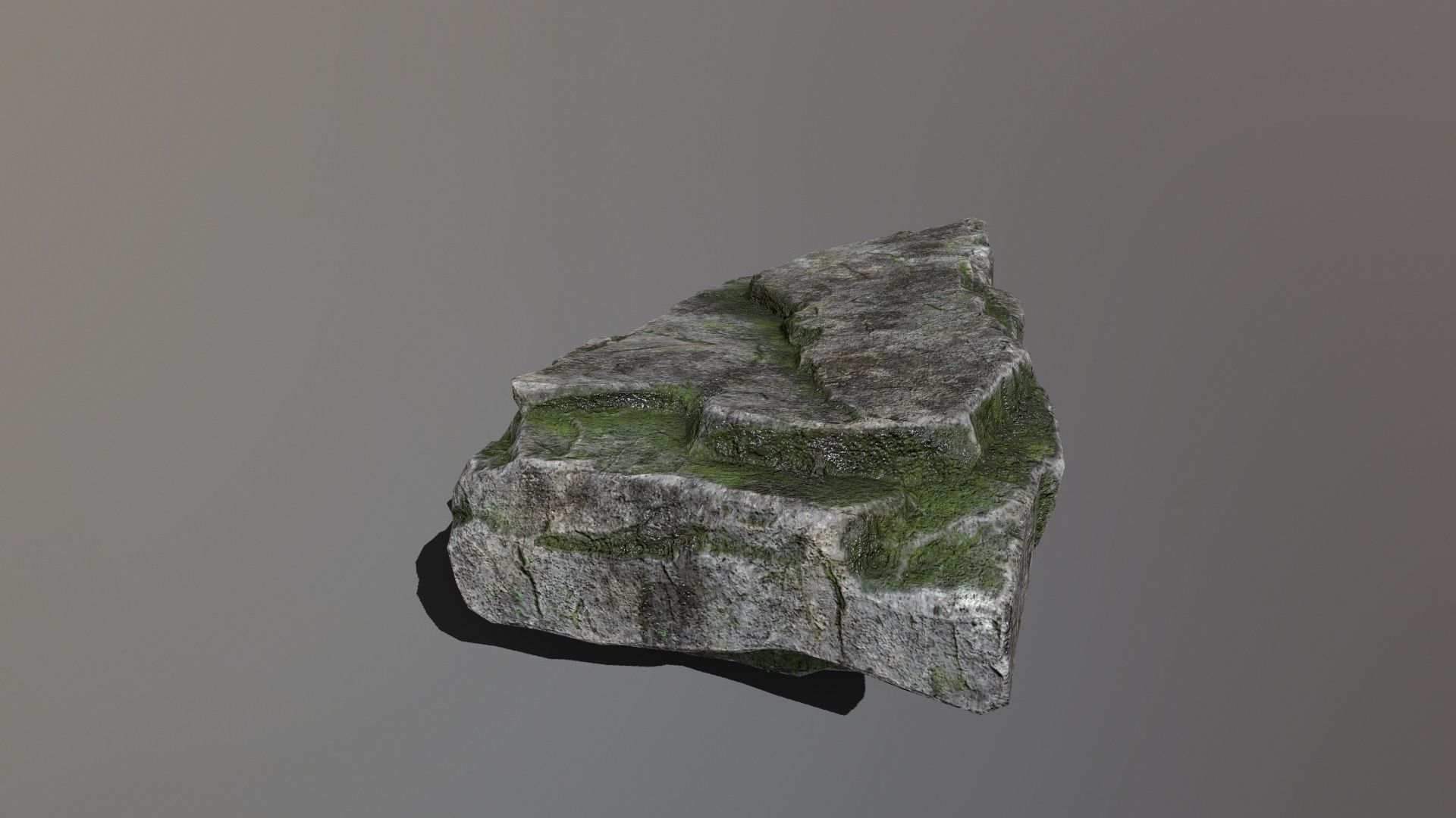 Rock Set Low-poly 3D model_9