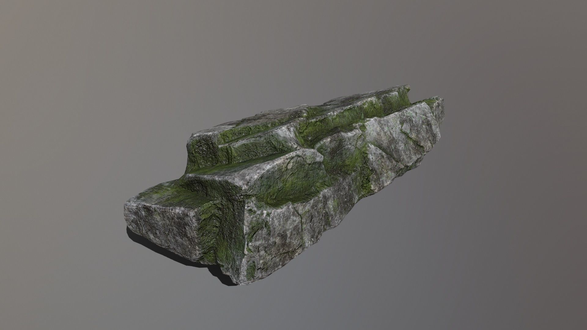 Rock Set Low-poly 3D model_10