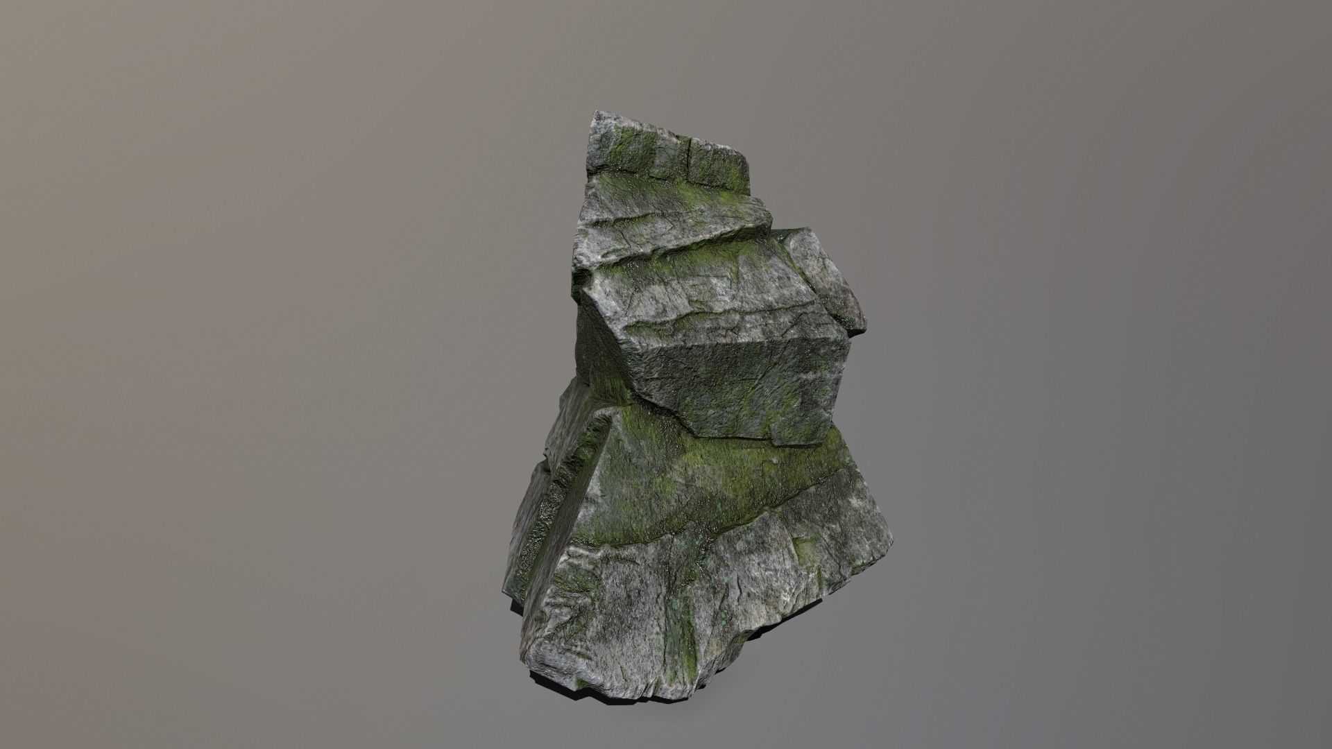 Rock Set Low-poly 3D model_4