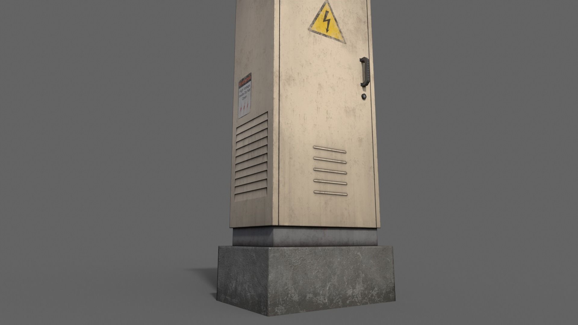 PBR Electric Box BoneWhite V2 Low-poly 3D model_11