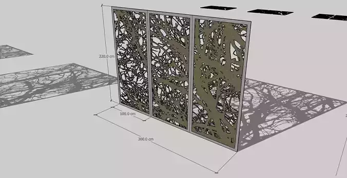 Portable Partition Tree H 220 cm