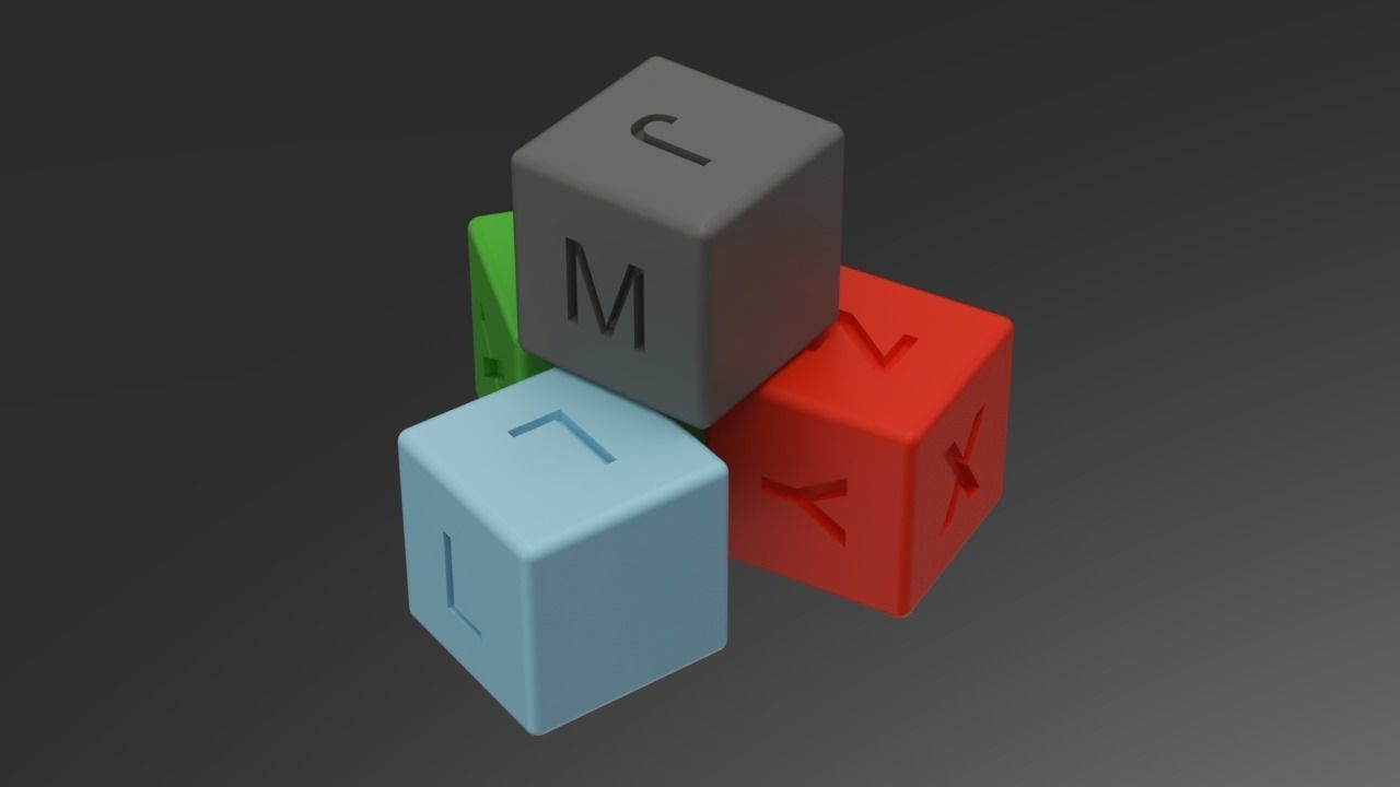 Baby Cubes Free 3D model_1